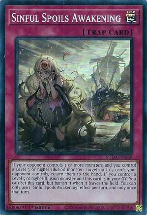 Sinful Spoils Awakening (SUDA-EN069) - Supreme Darkness 1st Edition - Premium Yugioh Single from Konami - Just $0.25! Shop now at Game Crave Tournament Store