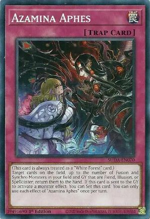 Azamina Aphes (SUDA-EN070) - Supreme Darkness 1st Edition - Premium Yugioh Single from Konami - Just $0.25! Shop now at Game Crave Tournament Store
