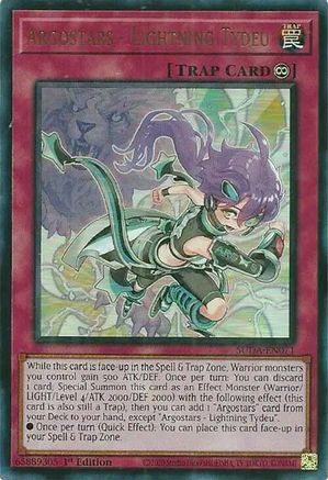 Argostars - Lightning Tydeu (SUDA-EN071) - Supreme Darkness 1st Edition - Premium Yugioh Single from Konami - Just $1.03! Shop now at Game Crave Tournament Store