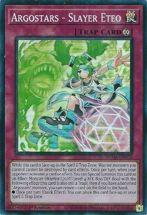 Argostars - Slayer Eteo (SUDA-EN073) - Supreme Darkness 1st Edition - Premium Yugioh Single from Konami - Just $0.25! Shop now at Game Crave Tournament Store