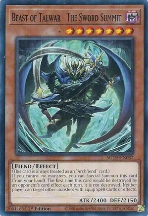 Beast of Talwar - The Sword Summit (SUDA-EN087) - Supreme Darkness 1st Edition - Premium Yugioh Single from Konami - Just $0.25! Shop now at Game Crave Tournament Store