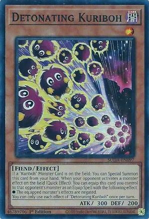 Detonating Kuriboh (SUDA-EN097) - Supreme Darkness 1st Edition - Premium Yugioh Single from Konami - Just $0.25! Shop now at Game Crave Tournament Store