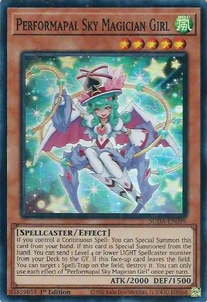 Performapal Sky Magician Girl (SUDA-EN099) - Supreme Darkness 1st Edition - Premium Yugioh Single from Konami - Just $0.25! Shop now at Game Crave Tournament Store