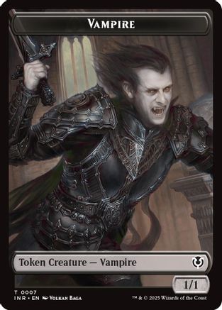 Vampire (0007) // Vampire (0008) Double-Sided Token (-7 // 8) - Innistrad Remastered Foil - Premium MTG Single from Wizards of the Coast - Just $3.78! Shop now at Game Crave Tournament Store