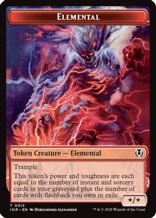 Elemental // Human (0014) Double-Sided Token (-13 // 14) - Innistrad Remastered Foil - Premium MTG Single from Wizards of the Coast - Just $0.06! Shop now at Game Crave Tournament Store