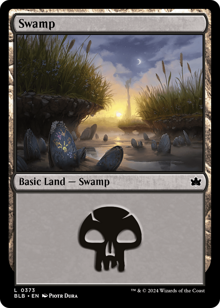 Swamp (BLB-373) - Bloomburrow Foil - Premium MTG Single from Wizards of the Coast - Just $0.25! Shop now at Game Crave Tournament Store