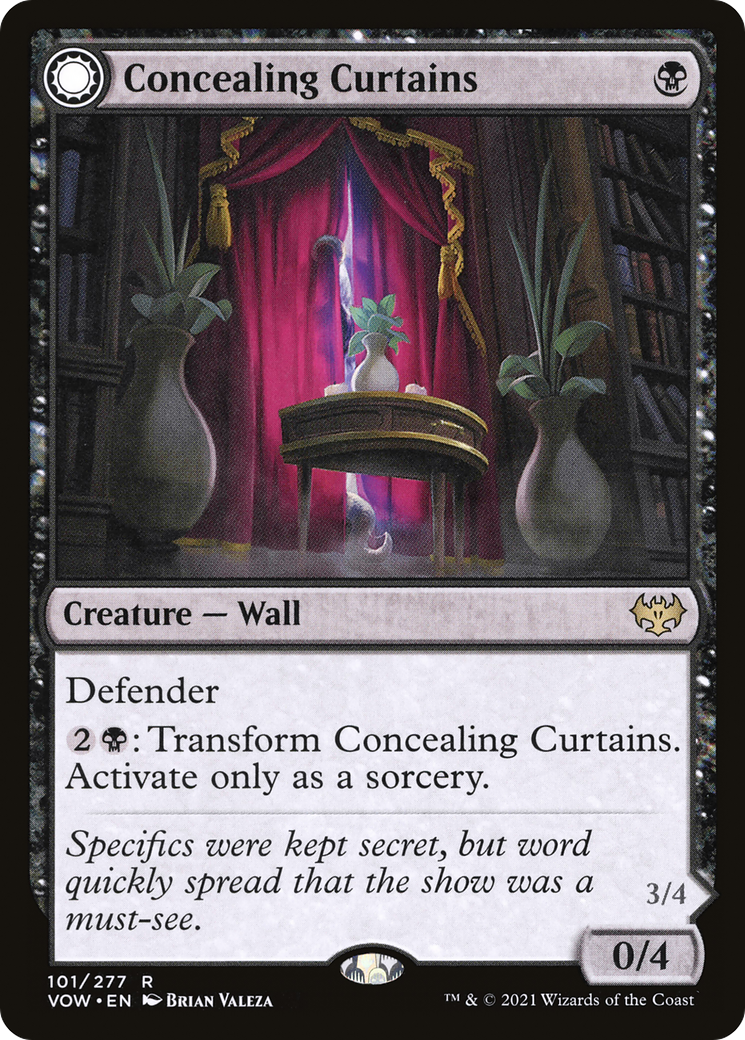 Concealing Curtains // Revealing Eye (VOW-101) - Innistrad: Crimson Vow: (Double Faced Transform) - Premium MTG Single from Wizards of the Coast - Just $0.08! Shop now at Game Crave Tournament Store