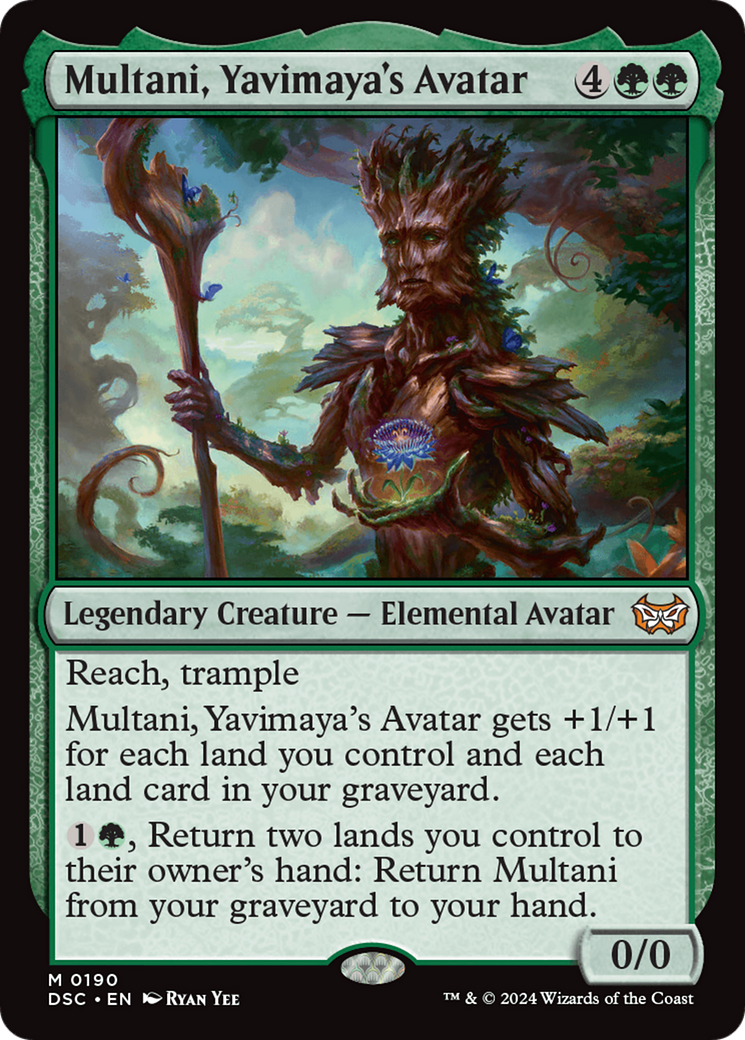 Multani, Yavimaya's Avatar (DSC-190) - Duskmourn: House of Horror Commander - Premium MTG Single from Wizards of the Coast - Just $0.26! Shop now at Game Crave Tournament Store