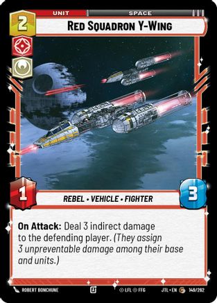 Red Squadron Y-Wing (149/262) - Jump to Lightspeed - Premium Star Wars: Unlimited Single from Fantasy Flight Games - Just $0.08! Shop now at Game Crave Tournament Store
