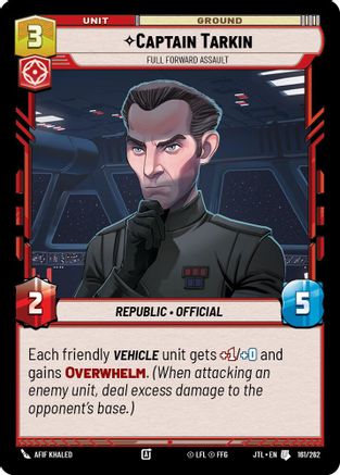 Captain Tarkin - Full Forward Assault (161/262) - Jump to Lightspeed - Premium Star Wars: Unlimited Single from Fantasy Flight Games - Just $0.08! Shop now at Game Crave Tournament Store