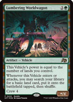 Lumbering Worldwagon (UMP-422) - Unique and Miscellaneous Promos Foil - Premium MTG Single from Wizards of the Coast - Just $0.08! Shop now at Game Crave Tournament Store