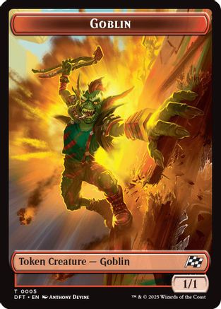 Goblin // Thopter (0010) Double-Sided Token (DFT-5 // 10) - Aetherdrift - Premium MTG Single from Wizards of the Coast - Just $0.02! Shop now at Game Crave Tournament Store