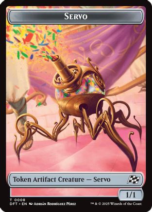 Servo // Thopter (0009) Double-Sided Token (DFT-8 // 9) - Aetherdrift Foil - Premium MTG Single from Wizards of the Coast - Just $0.04! Shop now at Game Crave Tournament Store