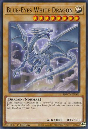 Blue-Eyes White Dragon (SDWD-EN003) (SDWD-EN003) - Structure Deck: Blue-Eyes White Destiny 1st Edition