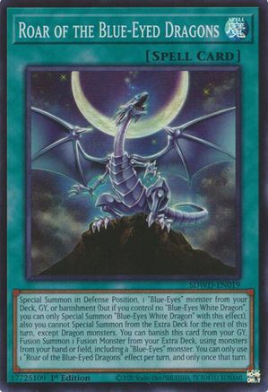 Roar of the Blue-Eyed Dragons (SDWD-EN019) - Structure Deck: Blue-Eyes White Destiny 1st Edition