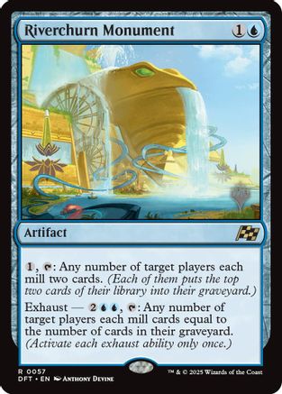 Riverchurn Monument (PPDFT-057) - Promo Pack: Aetherdrift Foil - Premium MTG Single from Wizards of the Coast - Just $0.72! Shop now at Game Crave Tournament Store