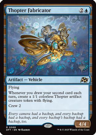Thopter Fabricator (PPDFT-068) - Promo Pack: Aetherdrift Foil - Premium MTG Single from Wizards of the Coast - Just $0.45! Shop now at Game Crave Tournament Store