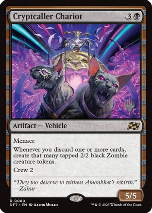 Cryptcaller Chariot (PPDFT-080) - Promo Pack: Aetherdrift - Premium MTG Single from Wizards of the Coast - Just $0.23! Shop now at Game Crave Tournament Store