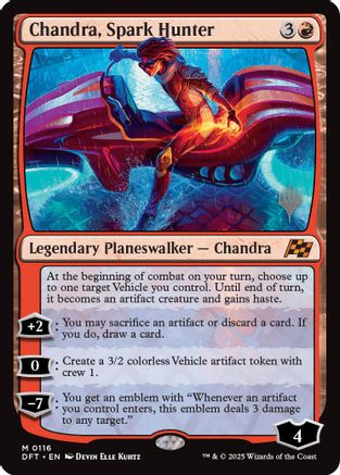 Chandra, Spark Hunter (PPDFT-116) - Promo Pack: Aetherdrift Foil - Premium MTG Single from Wizards of the Coast - Just $1.94! Shop now at Game Crave Tournament Store