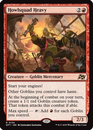 Howlsquad Heavy (PPDFT-134) - Promo Pack: Aetherdrift - Premium MTG Single from Wizards of the Coast - Just $0.82! Shop now at Game Crave Tournament Store