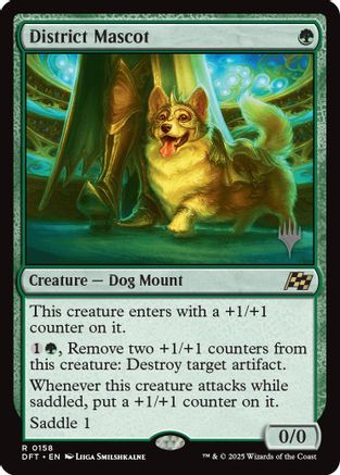 District Mascot (PPDFT-158) - Promo Pack: Aetherdrift - Premium MTG Single from Wizards of the Coast - Just $0.47! Shop now at Game Crave Tournament Store