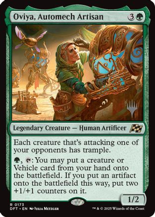 Oviya, Automech Artisan (PPDFT-173) - Promo Pack: Aetherdrift Foil - Premium MTG Single from Wizards of the Coast - Just $0.46! Shop now at Game Crave Tournament Store