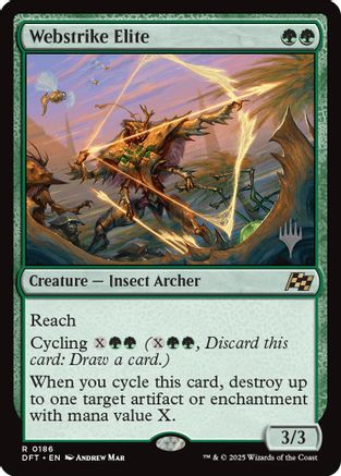 Webstrike Elite (PPDFT-186) - Promo Pack: Aetherdrift - Premium MTG Single from Wizards of the Coast - Just $0.08! Shop now at Game Crave Tournament Store