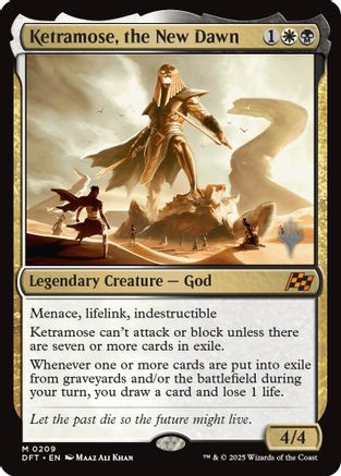 Ketramose, the New Dawn (PPDFT-209) - Promo Pack: Aetherdrift - Premium MTG Single from Wizards of the Coast - Just $7.27! Shop now at Game Crave Tournament Store