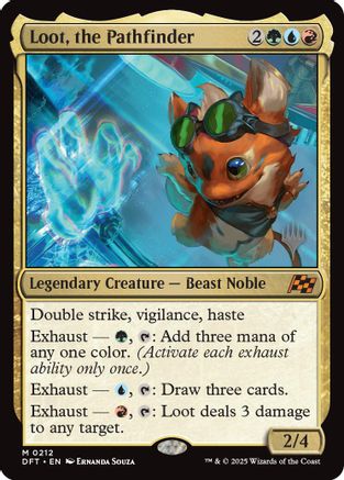 Loot, the Pathfinder (PPDFT-212) - Promo Pack: Aetherdrift Foil - Premium MTG Single from Wizards of the Coast - Just $1.08! Shop now at Game Crave Tournament Store