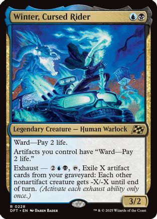 Winter, Cursed Rider (PPDFT-228) - Promo Pack: Aetherdrift Foil - Premium MTG Single from Wizards of the Coast - Just $0.12! Shop now at Game Crave Tournament Store