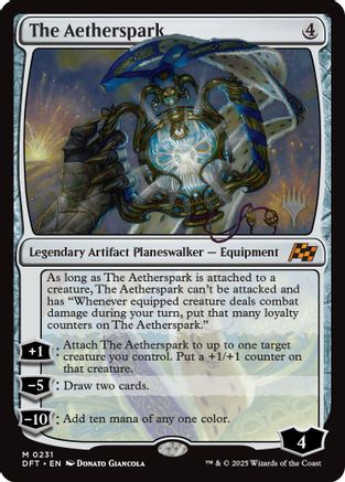 The Aetherspark (PPDFT-231) - Promo Pack: Aetherdrift Foil - Premium MTG Single from Wizards of the Coast - Just $8.35! Shop now at Game Crave Tournament Store