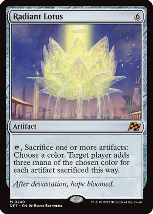 Radiant Lotus (PPDFT-240) - Promo Pack: Aetherdrift Foil - Premium MTG Single from Wizards of the Coast - Just $2.51! Shop now at Game Crave Tournament Store