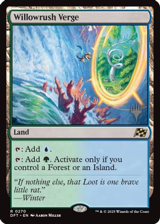 Willowrush Verge (PPDFT-270) - Promo Pack: Aetherdrift Foil - Premium MTG Single from Wizards of the Coast - Just $1.17! Shop now at Game Crave Tournament Store