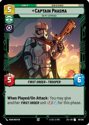 Captain Phasma - On My Command (088/262) - Jump to Lightspeed - Premium Star Wars: Unlimited Single from Fantasy Flight Games - Just $0.08! Shop now at Game Crave Tournament Store