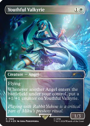 Youthful Valkyrie (Rainbow Foil) (SLD-1588) - Secret Lair Drop Series Foil - Premium MTG Single from Wizards of the Coast - Just $0.68! Shop now at Game Crave Tournament Store