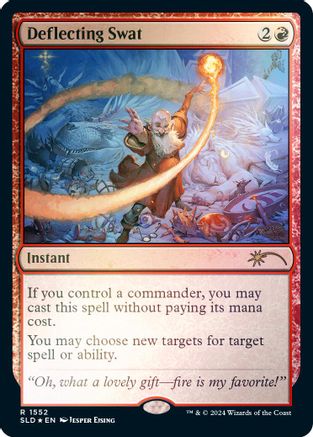 Deflecting Swat (Rainbow Foil) (SLD-1552) - Secret Lair Drop Series Foil - Premium MTG Single from Wizards of the Coast - Just $13.54! Shop now at Game Crave Tournament Store