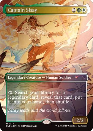 Captain Sisay (1913) (Rainbow Foil) (SLD-1913) - Secret Lair Drop Series Foil - Premium MTG Single from Wizards of the Coast - Just $3.77! Shop now at Game Crave Tournament Store