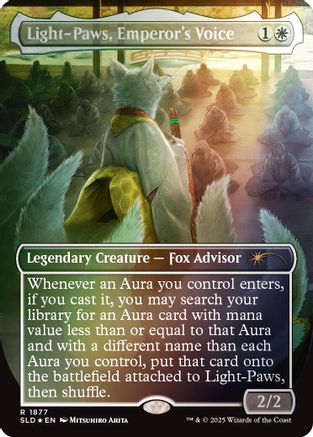 Light-Paws, Emperor's Voice (Rainbow Foil) (SLD-1877) - Secret Lair Drop Series Foil - Premium MTG Single from Wizards of the Coast - Just $1.31! Shop now at Game Crave Tournament Store