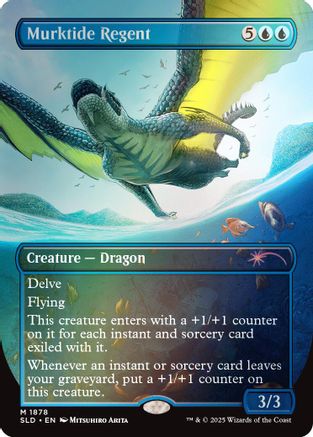 Murktide Regent (Rainbow Foil) (SLD-1878) - Secret Lair Drop Series Foil - Premium MTG Single from Wizards of the Coast - Just $4.05! Shop now at Game Crave Tournament Store