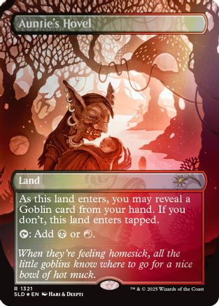 Auntie's Hovel (Rainbow Foil) (SLD-1321) - Secret Lair Drop Series Foil - Premium MTG Single from Wizards of the Coast - Just $1.08! Shop now at Game Crave Tournament Store