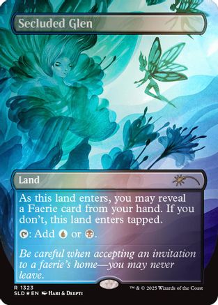 Secluded Glen (Rainbow Foil) (SLD-1323) - Secret Lair Drop Series Foil - Premium MTG Single from Wizards of the Coast - Just $1.75! Shop now at Game Crave Tournament Store