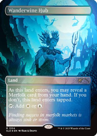 Wanderwine Hub (Rainbow Foil) (SLD-1324) - Secret Lair Drop Series Foil - Premium MTG Single from Wizards of the Coast - Just $0.50! Shop now at Game Crave Tournament Store