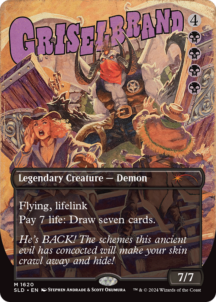 Griselbrand (SLD-1620) - Secret Lair Drop (Borderless) - Premium MTG Single from Wizards of the Coast - Just $7.18! Shop now at Game Crave Tournament Store