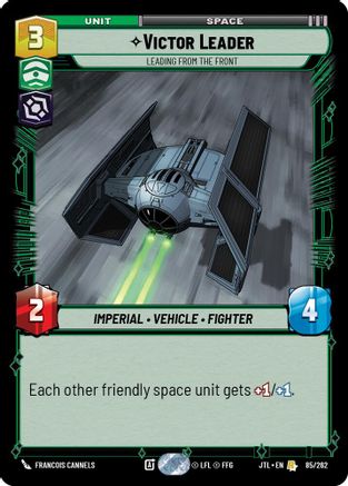 Victor Leader - Leading from the Front (085/262) - Jump to Lightspeed - Premium Star Wars: Unlimited Single from Fantasy Flight Games - Just $3.35! Shop now at Game Crave Tournament Store