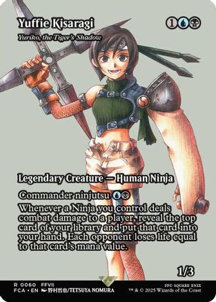Yuffie Kisaragi - Yuriko, the Tiger's Shadow (Showcase) (FCA-060) - FINAL FANTASY: Through the Ages Foil - Premium MTG Single from Wizards of the Coast - Just $9.43! Shop now at Game Crave Tournament Store