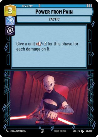Power from Pain (042/262) - Jump to Lightspeed - Premium Star Wars: Unlimited Single from Fantasy Flight Games - Just $0.09! Shop now at Game Crave Tournament Store