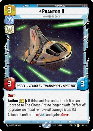 Phantom II - Modified to Dock (050/262) - Jump to Lightspeed - Premium Star Wars: Unlimited Single from Fantasy Flight Games - Just $0.23! Shop now at Game Crave Tournament Store
