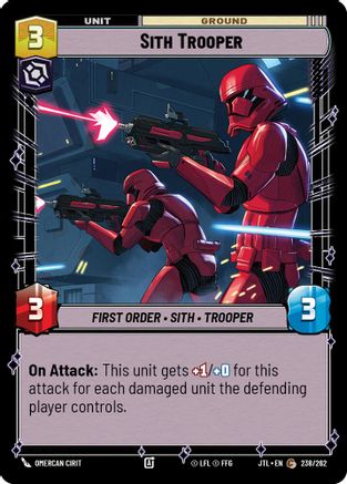 Sith Trooper (238/262) - Jump to Lightspeed - Premium Star Wars: Unlimited Single from Fantasy Flight Games - Just $0.08! Shop now at Game Crave Tournament Store