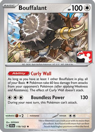Bouffalant - 119/142 119 - Prize Pack Series Cards