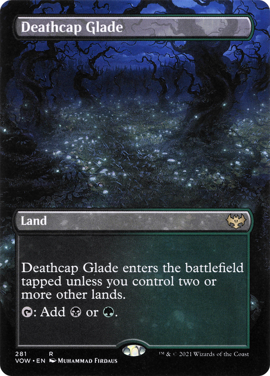Deathcap Glade (VOW-281) - Innistrad: Crimson Vow (Borderless) - Premium MTG Single from Wizards of the Coast - Just $1.87! Shop now at Game Crave Tournament Store